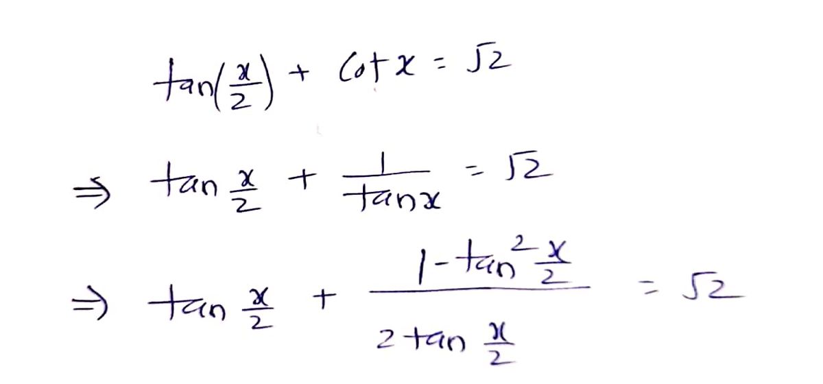 Trigonometry homework question answer, step 1, image 1